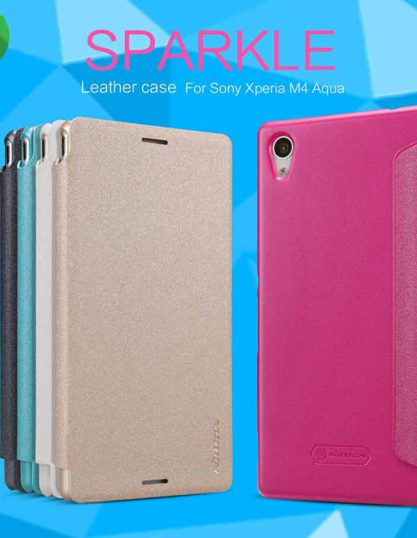 Nillkin Sony Xperia M4 Aqua Sparkle leather case