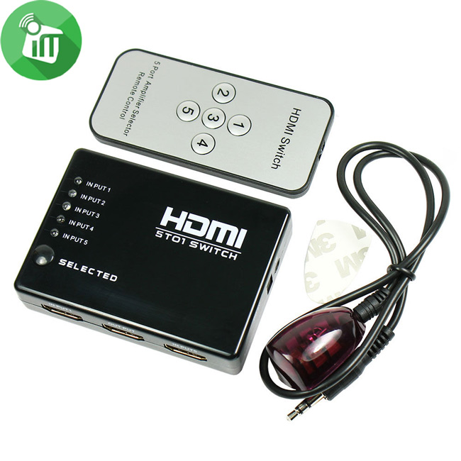 HDMI 5T01 5 Amplifier Switch Selector Box | iMedia Stores