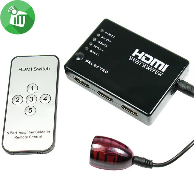 HDMI 5T01 5 Amplifier Switch Selector Box | iMedia Stores