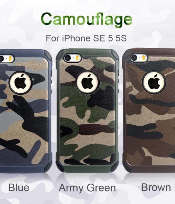 Camouflage ShockProoF Armor Back Cover Case For iPhone 5 / 5S / SE