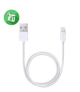 3 M Mili 8 pin lightning to USB Cable Length (1m, White)