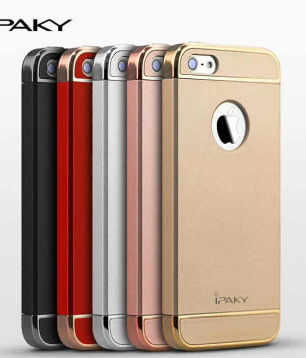 IPAKY 3 In 1 PC Case Cover For iPhone SE/5S
