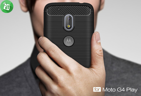IPAKY Brushed Silicone Case Cover For Motorola Moto G4 Play