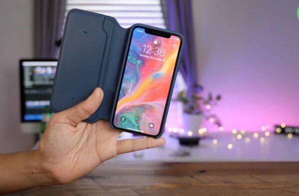 Leather Folio Case For Apple iPhone X