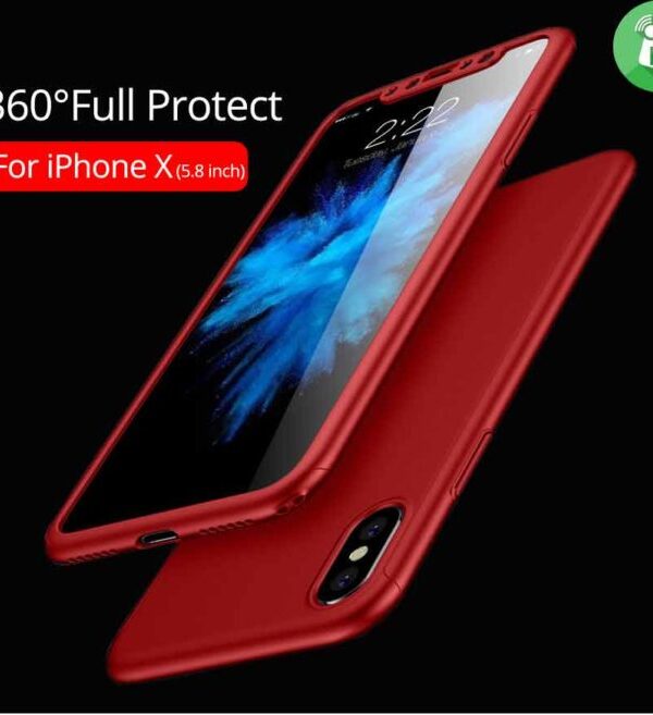 VORSON Ultra-thin 360 Full Protection Series Cover For iPhone X