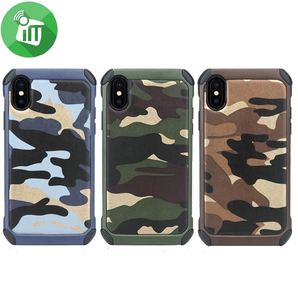 Camouflage ShockProoF Armor Back Cover Case For iPhone X