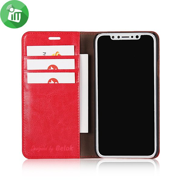 Belok Wallet Series Kickstand Cover For iPhone X