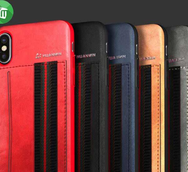 HUANMIN Handle Card Slim Series Leather Case Cover For Oppo F7