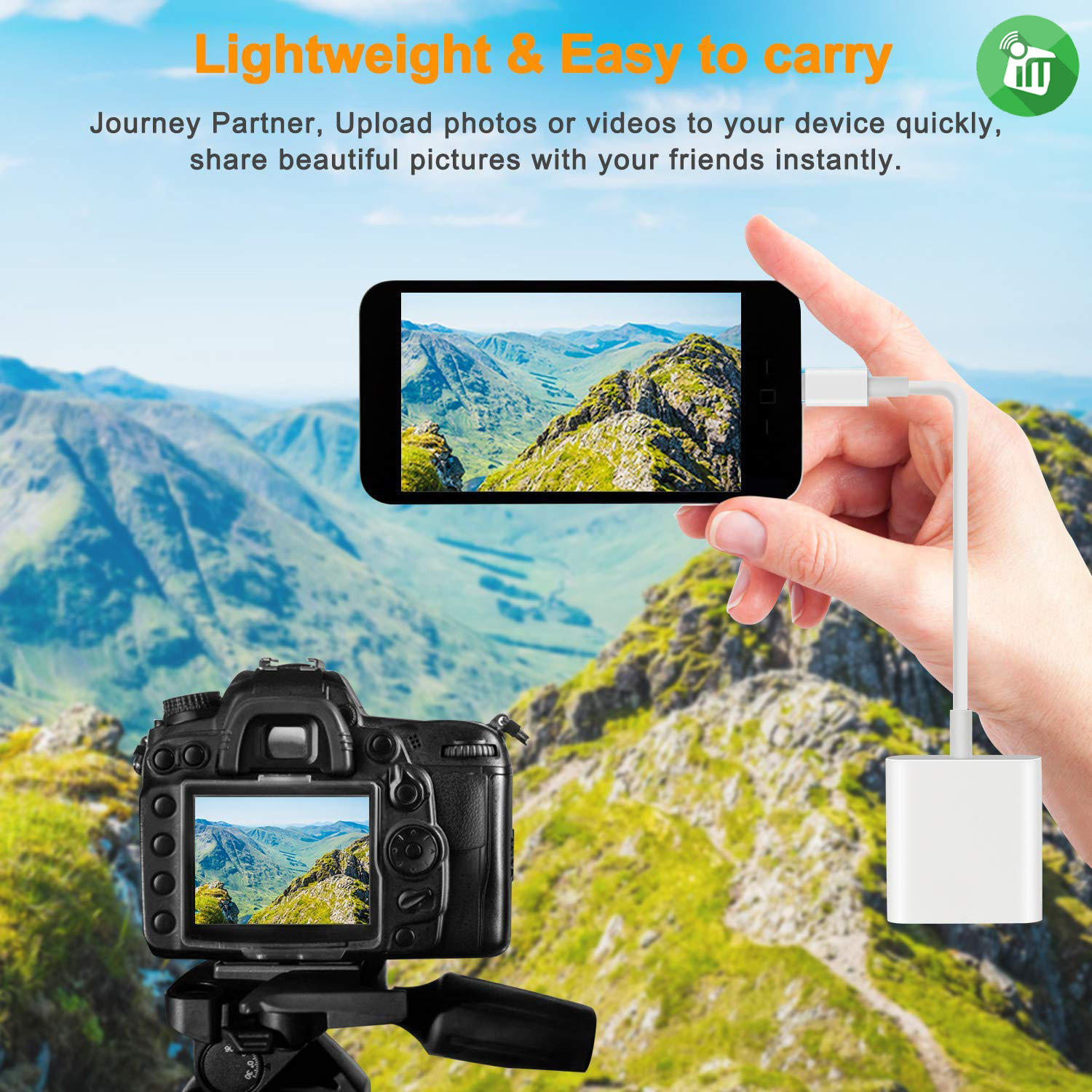 iPower Lightning To SD/TF Card Camera Reader - iMedia stores