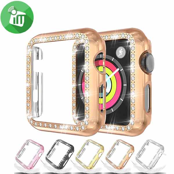 Fashion Diamond PC Hard Protector for Apple Watch 38mm
