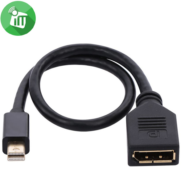 Onten DP107 Mini DisplayPort Male to DisplayPort Female Cable (0.3M)