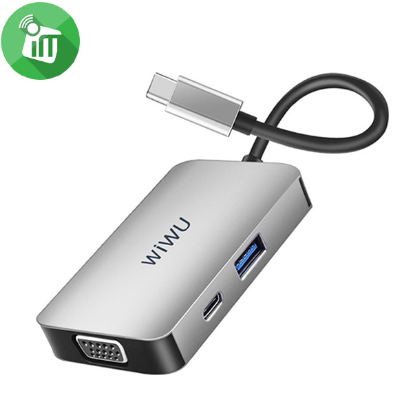 WiWU A513HVP Alpha 5 in 1 USB-C Hub