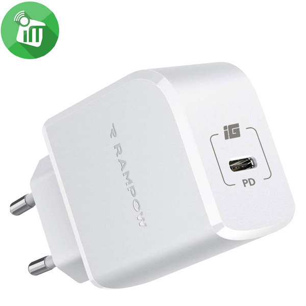 RAMPOW RBA34 20W USB-C PD Wall Charger