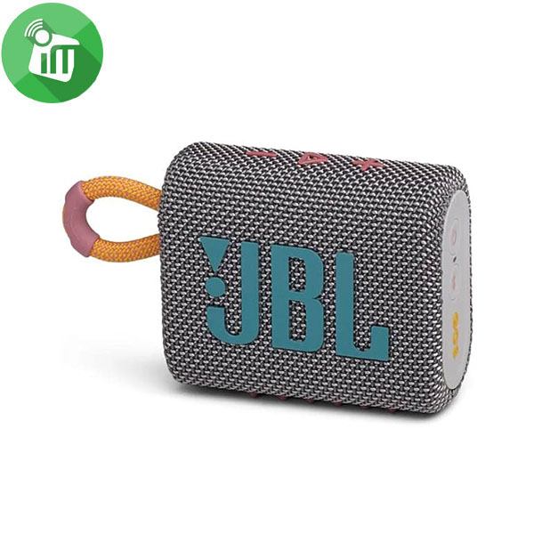 JBL GO 3 Portable Waterproof Speaker (Gray)