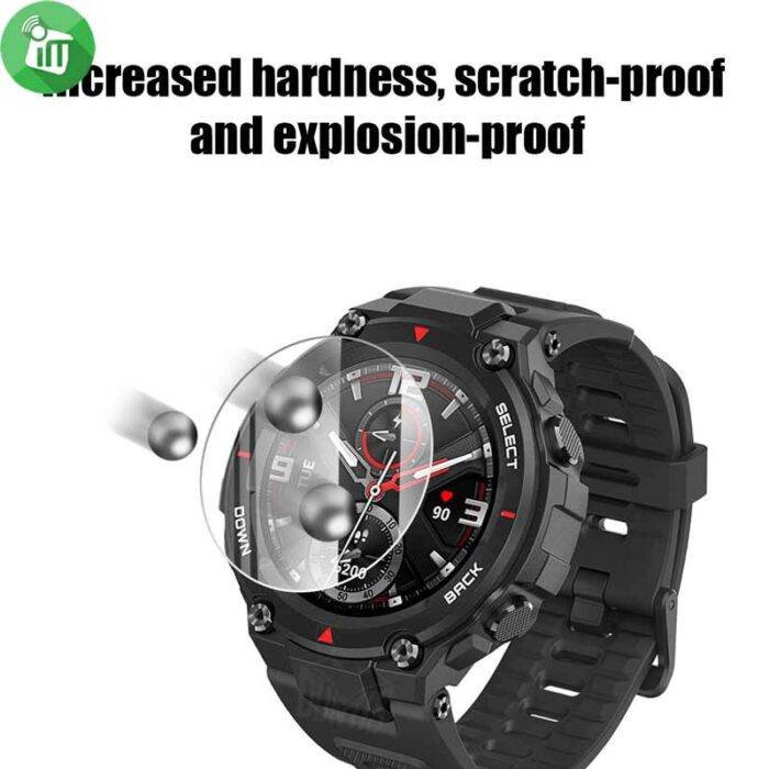 Mr.Shield Schermbeschermer Voor Amazfit T-Rex Ultra / T-Rex 2 – 3 Stuks 9H Gehard Glas, Kraakhelder En Krasvast