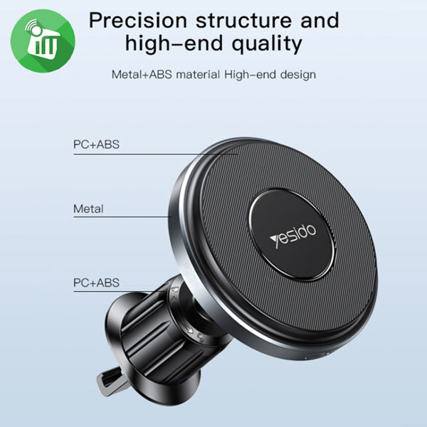 2Pcs Magnetic Wireless Charger Universal Metal Rings Sticker For Magsafe Accessories C -Black | BIG W