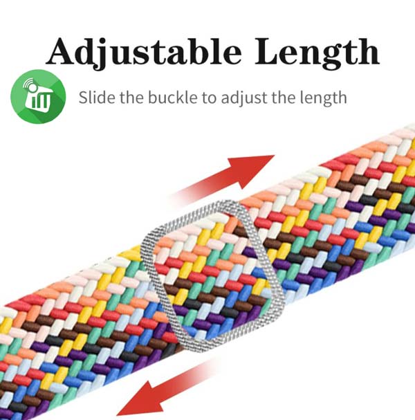 Braided Matching Colors Elastic Strap Band Xiaomi Mi Band 8