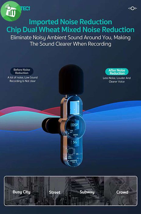 COTEetCI 74007 Lightning Wireless Microphone