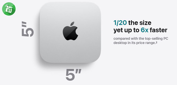 Apple Mac mini M4 chip with 10‑core CPU 16GB/256GB SSD