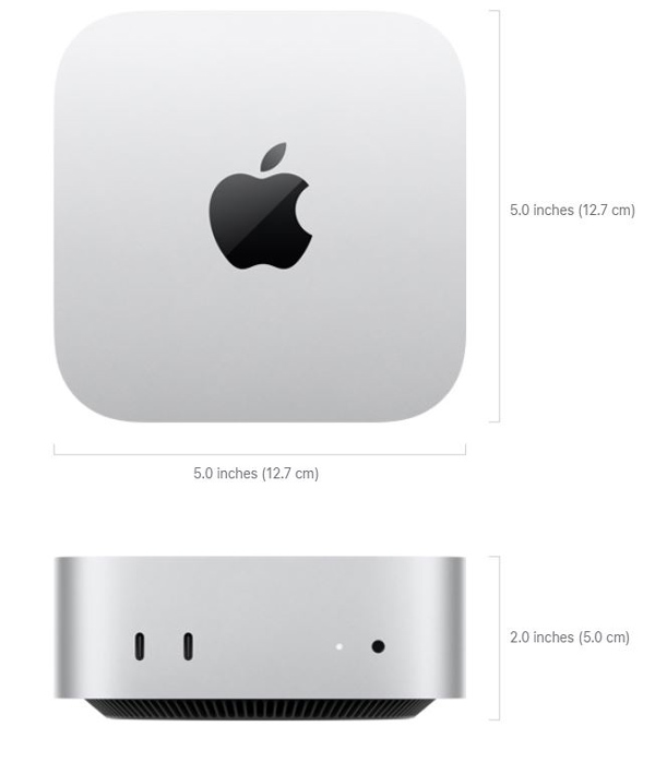 Apple Mac mini M4 chip with 10‑core CPU 16GB/256GB SSD