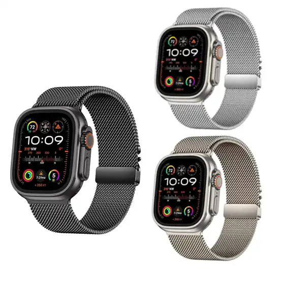 Milanese Loop Parachute-Style Buckle Band iWatch (44/45/46/49mm)