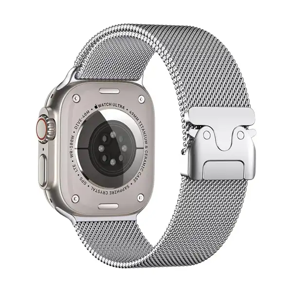 Milanese Loop Parachute-Style Buckle Band iWatch (44/45/46/49mm) - Image 6