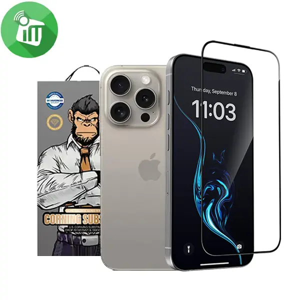 KingKong Crystal Mohs 7 Hardness 3D Glass Screen iPhone 16 Pro Max