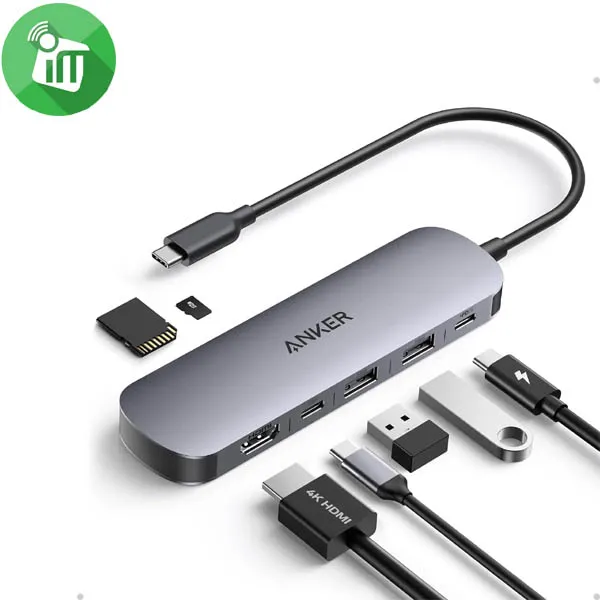 Anker A83D2 USB C 7-in-1 Multi-Port PD HDMI Hub - Image 2