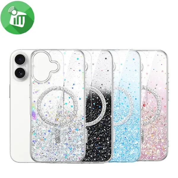 DfansDesign Glitter Star Series MagSafe PC Case iPhone 17