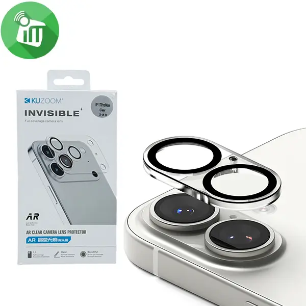 KuZoom AR invisible Camera Screen Glass iPhone 17
