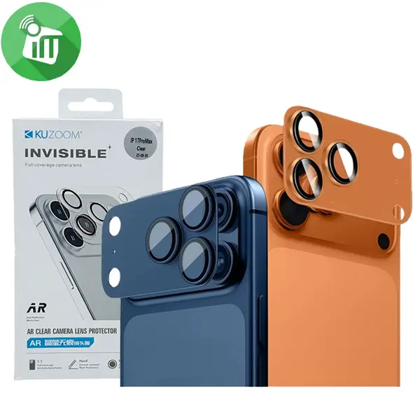 KuZoom AR invisible Camera Screen Glass iPhone 17 Pro
