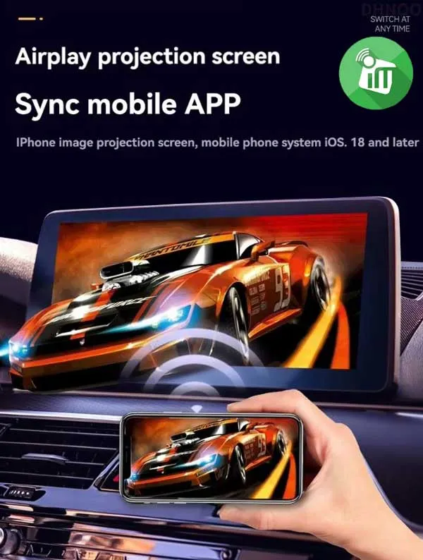 Mini Wireless 3IN1 Android Auto/CarPlay With AirPlay (TYS-4247)