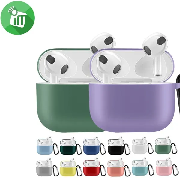 Silicone Shockproof Case Airpods 3 With Keychain