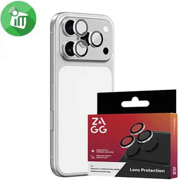Zagg Camera Rings iPhone 17 Pro/ 17 Pro Max/16 Pro/16 Pro MAX Lens Protector
