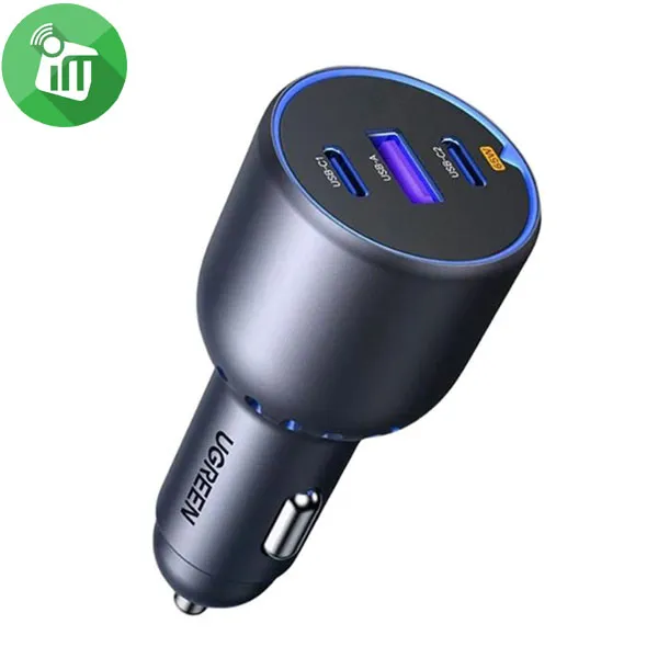 UGREEN EC703 3-Port Fast Car Charger 75W