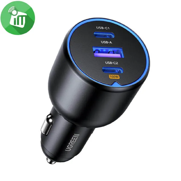 UGREEN EC705 3-Port Fast Car Charger 130W
