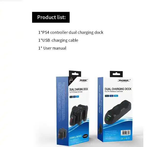 DOBE Dual Charging Dock For PS4 Controller (TP4-889) - Image 2