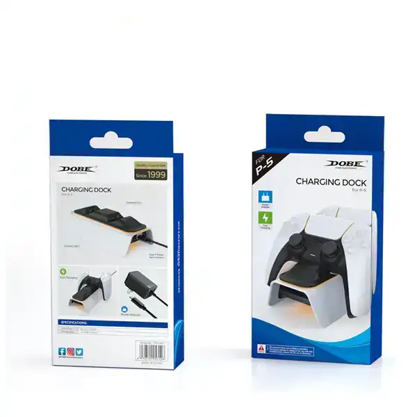 DOBE Dual Charging Dock For PS5 Controller (TP5-0521B) - Image 2