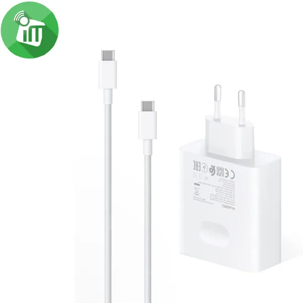 Huawei Matebook Charger USB-C 40W EU with C to C Cable 1.8m - Image 2