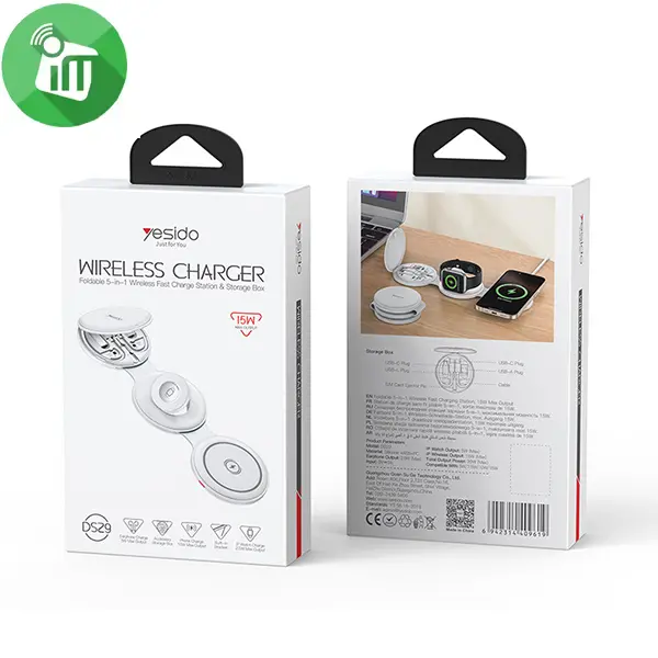 Yesido DS29 5 in 1 Multifunction Foldable Wireless Charger - Image 2