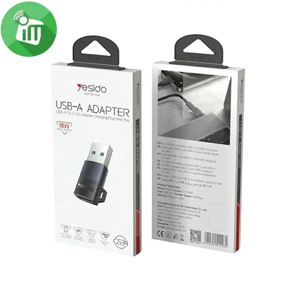Yesido GS34 USB-A Male to USB-C Female Adapter - Image 2