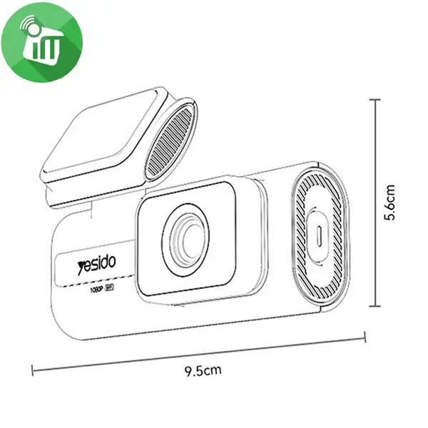 Yesido KM21 1080P Full HD Front Dash Cam