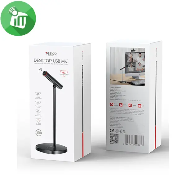 Yesido KR18 360° Omnidirectional Desktop USB Microphone - Image 2