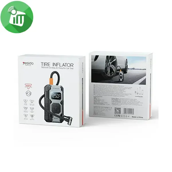 Yesido VC12 Tire Inflator 7800mAh Cordless Air Pump - Image 3
