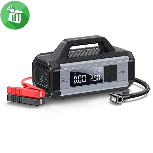 Yesido VC13 5-in-1 Car Jump Starter 10000mAh Tire Inflator
