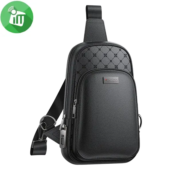 Yesido WB58 Smart Leather Crossbody Bag with Fingerprint Lock