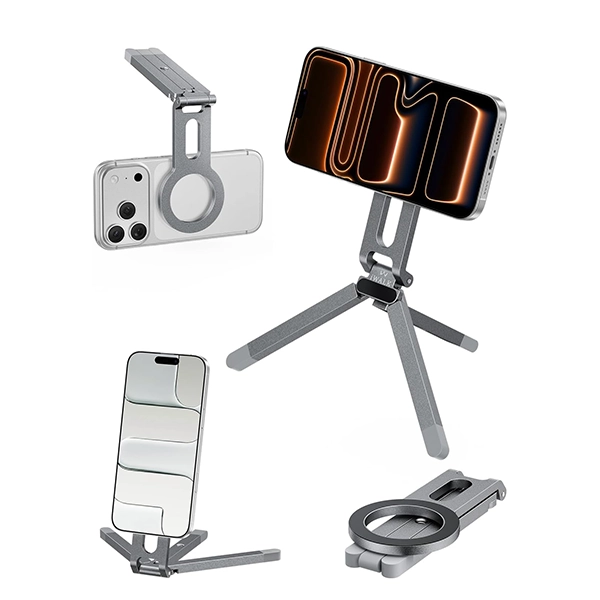E01S Foldable Adjustable Magnetic Tripod Phone Stand - Image 2