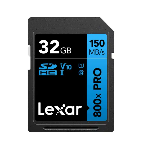 Lexar 800x PRO 32GB SDHC UHS-I Card For Camera 150MB/s