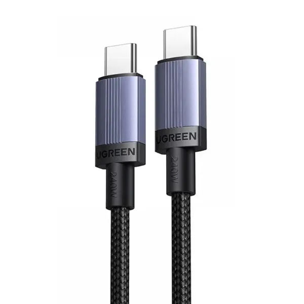 UGREEN L532 USB-C to USB-C Aluminum Braided Cable 240W 5A (2M) - Image 2