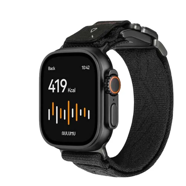 Aulumu C03 Titanium Mag Buckle Quick-Release Band iWatch (44/45/46/49mm)
